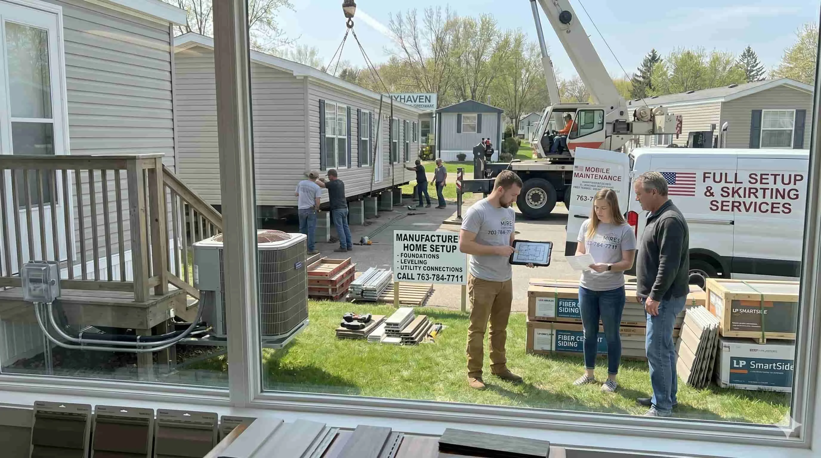 Manufactured Home Setup Support in Anoka County, Minnesota and Ramsey County, Minnesota