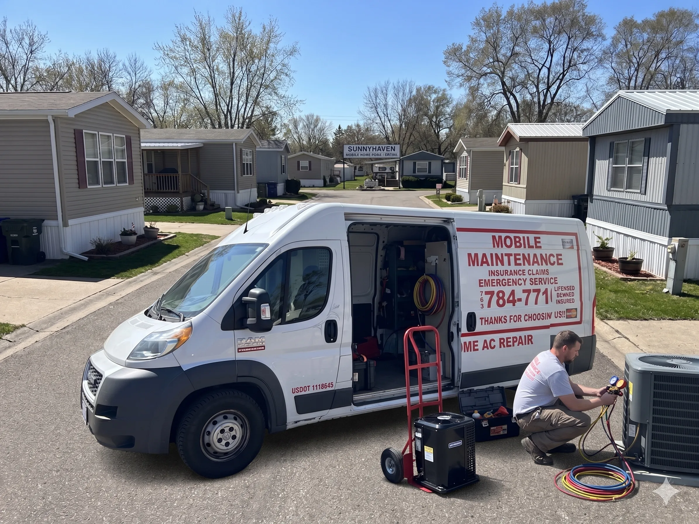 Mobile Home AC Repair in Anoka County, Minnesota and Ramsey County, Minnesota