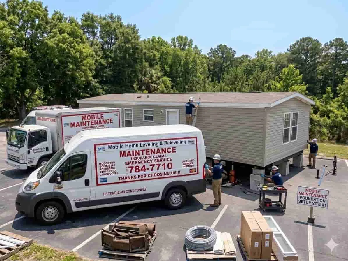Mobile Home Leveling in Anoka County, Minnesota and Ramsey County, Minnesota